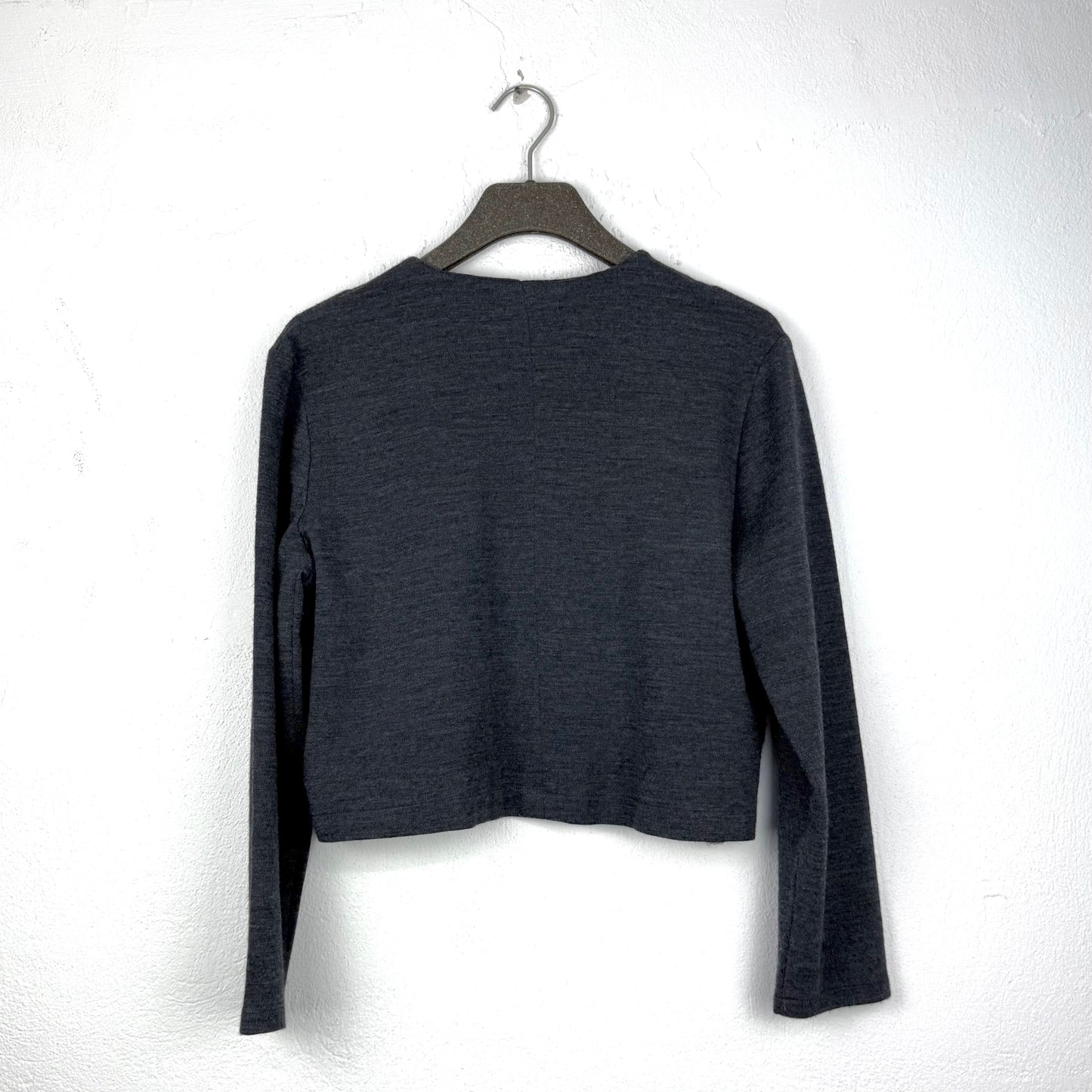 CARLA OLIVERIO Longsleeve mit Filzblumenmuster(M)