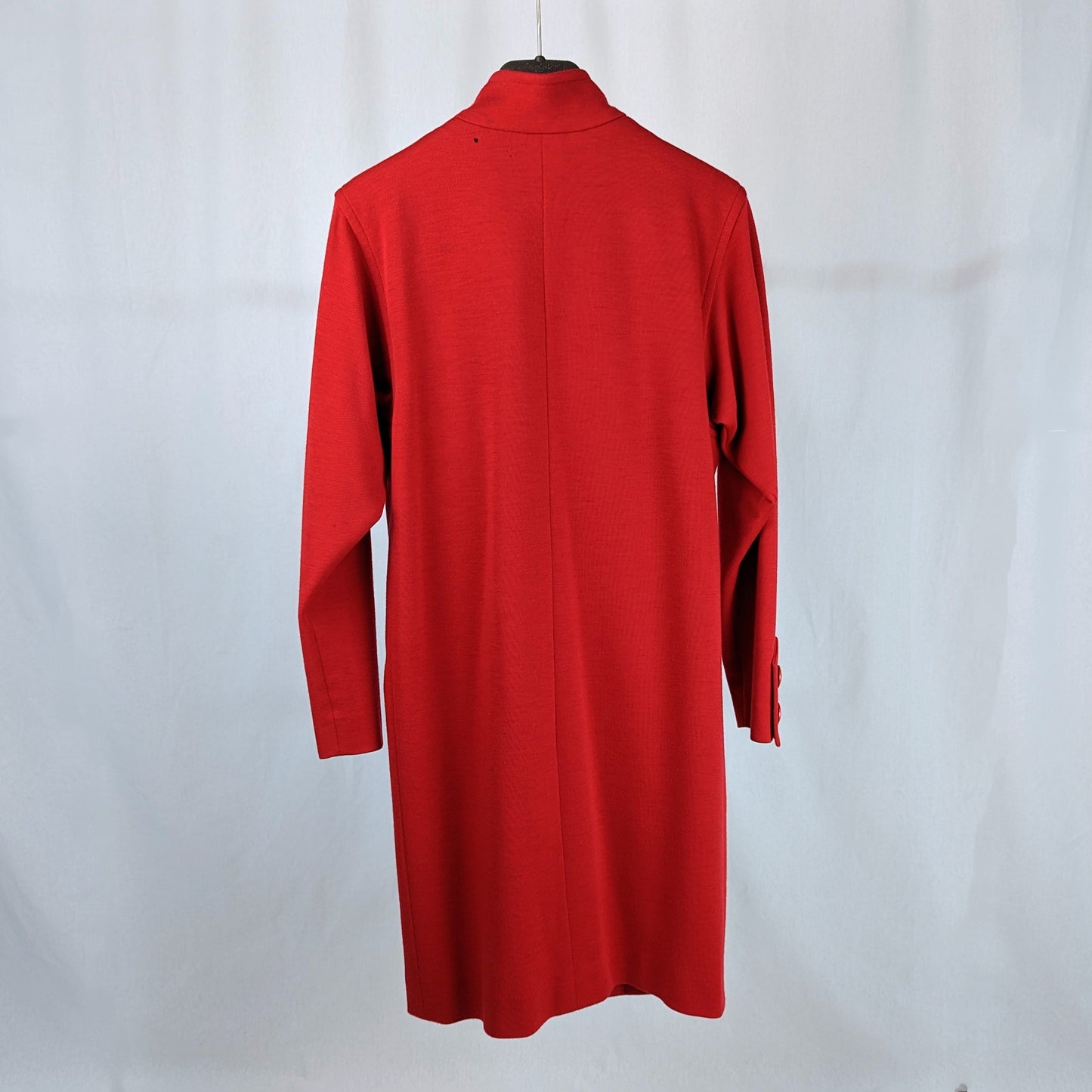YVES SAINT LAURENT RIVE GAUCHE FW1988 Red Wool Coat (S)