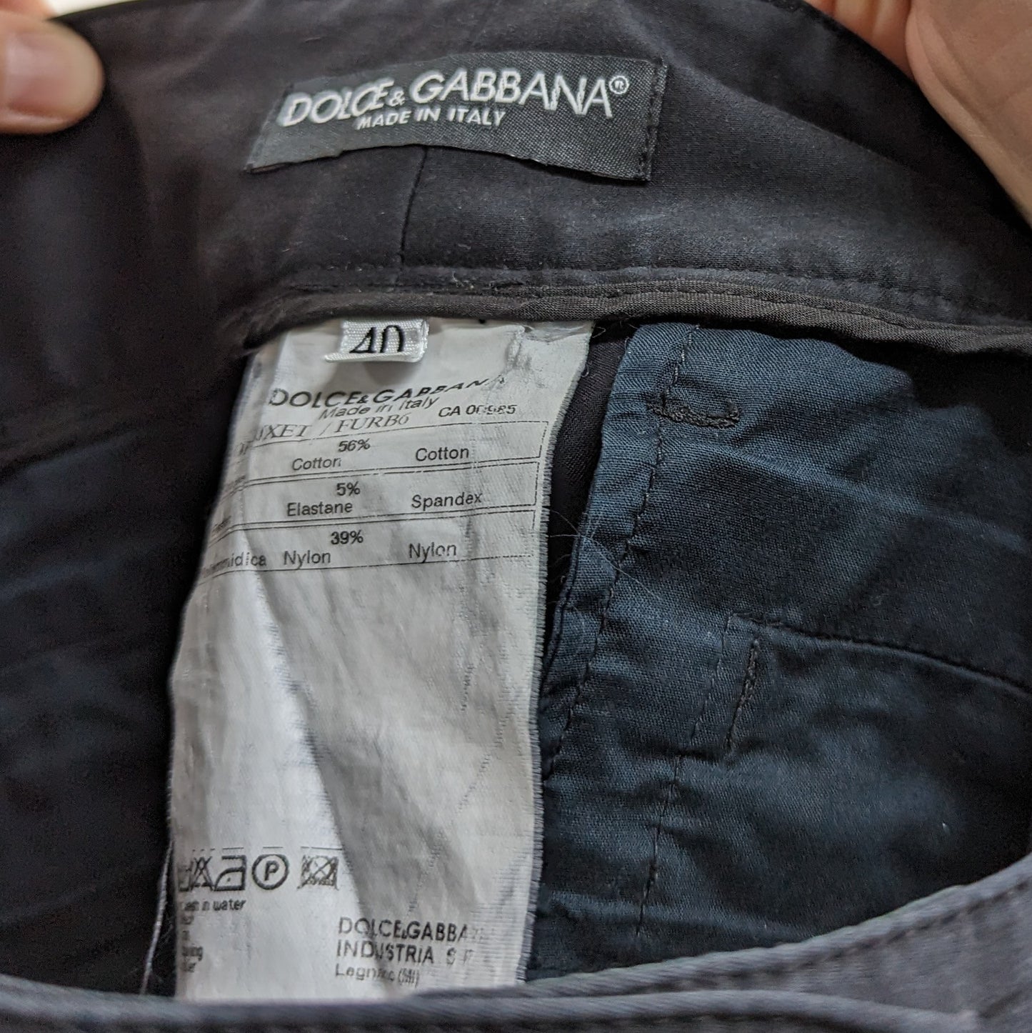 DOLCE & GABBANA LOW WAIST PANTS (S/M)