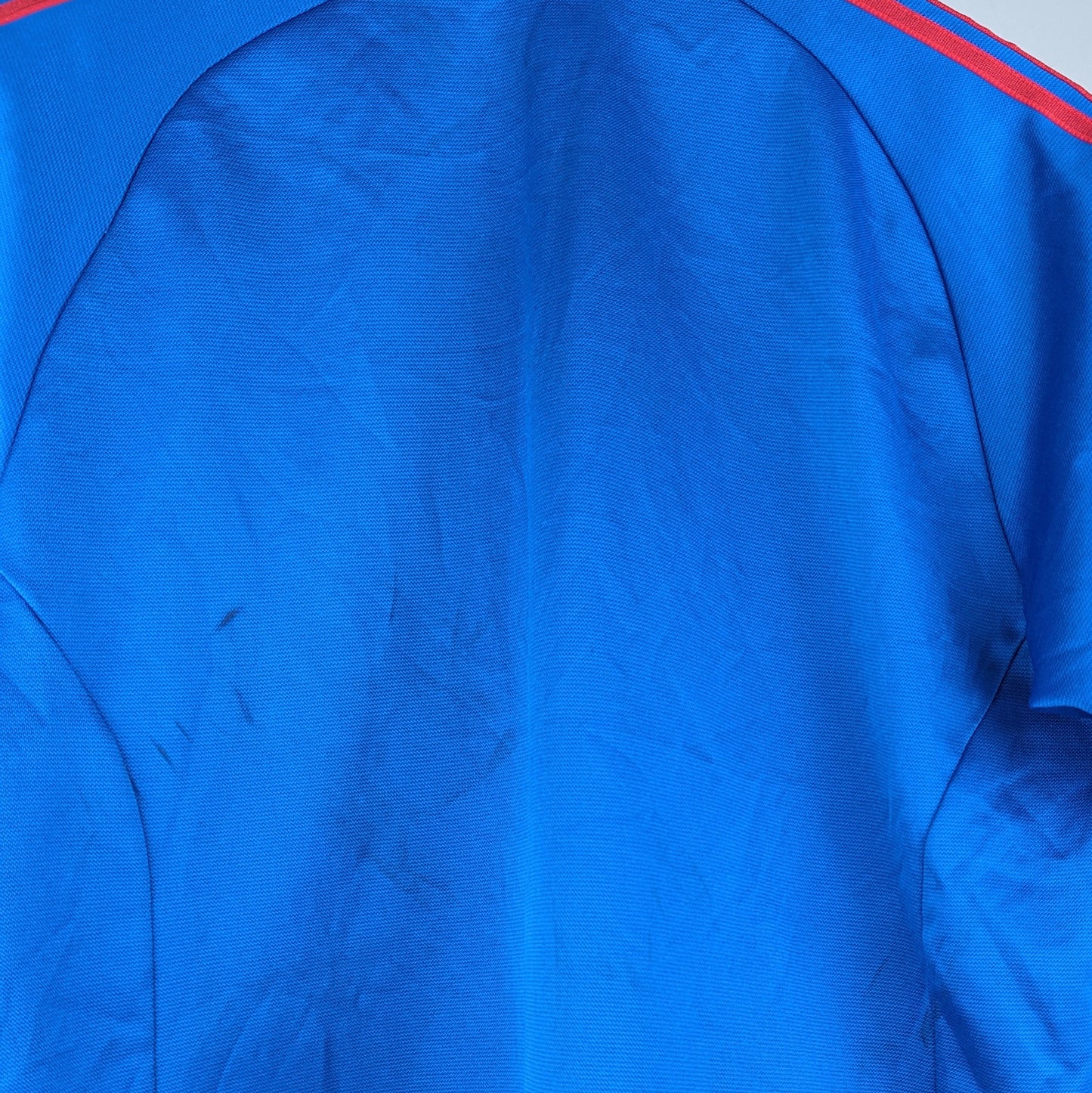 ADIDAS CLIMALITE TRACKJACKET BLUE AND RED (S)