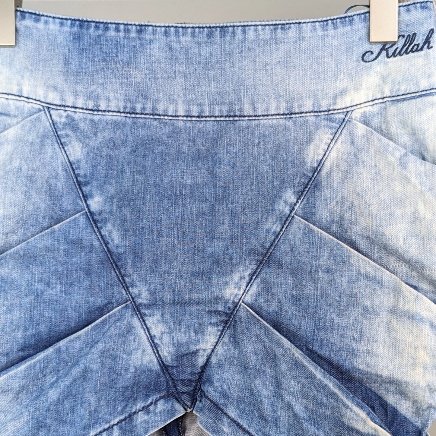 KILLAH Asymetrical Mini Denim Rock (XS)