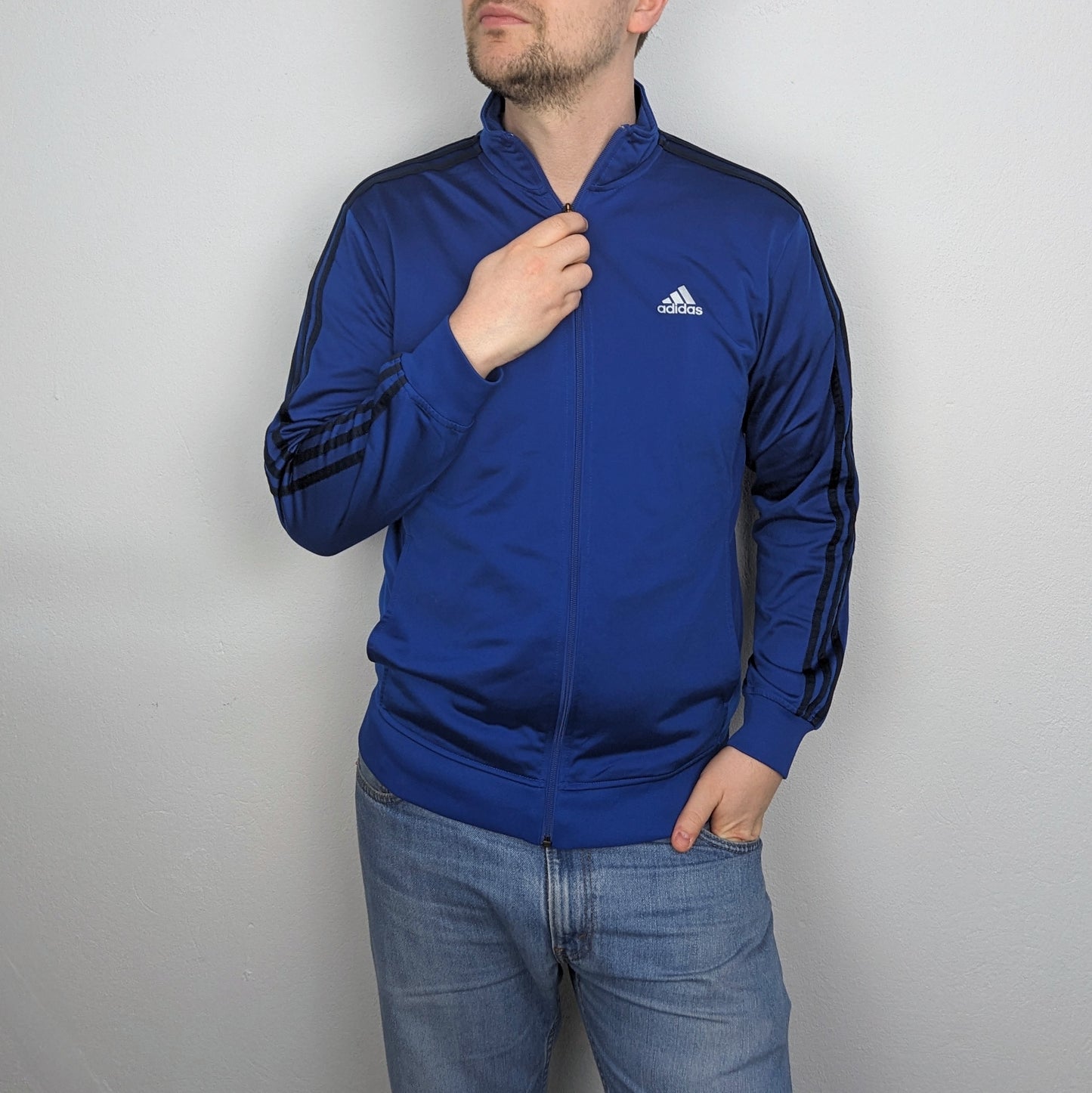 ADIDAS TRACKJACKET DARK BLUE (M)