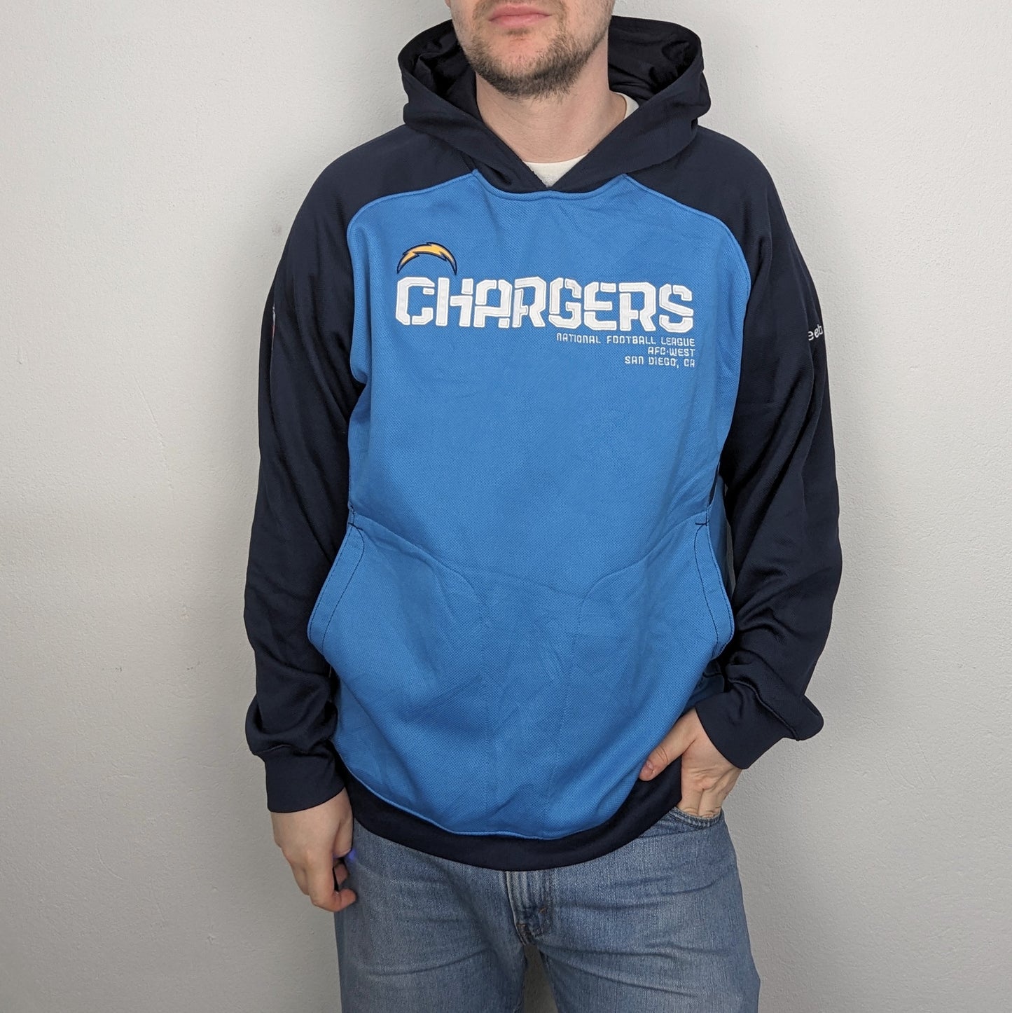 NFL ONFIELD REEBBOK SAN DIEGO CHARGERS HOODIE (XL-XXL)